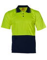 AIW SW01TD HI-VIS SHORT SLEEVE TRUEDRY MICRO-MESH SAFETY POLO