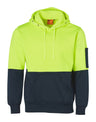 SW38 HI-VIS TWO TONE FLEECY HOODIE UNISEX