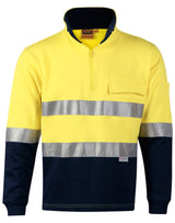 SW48 HI-VIS TWO TONE COTTON FLEECE SWEAT