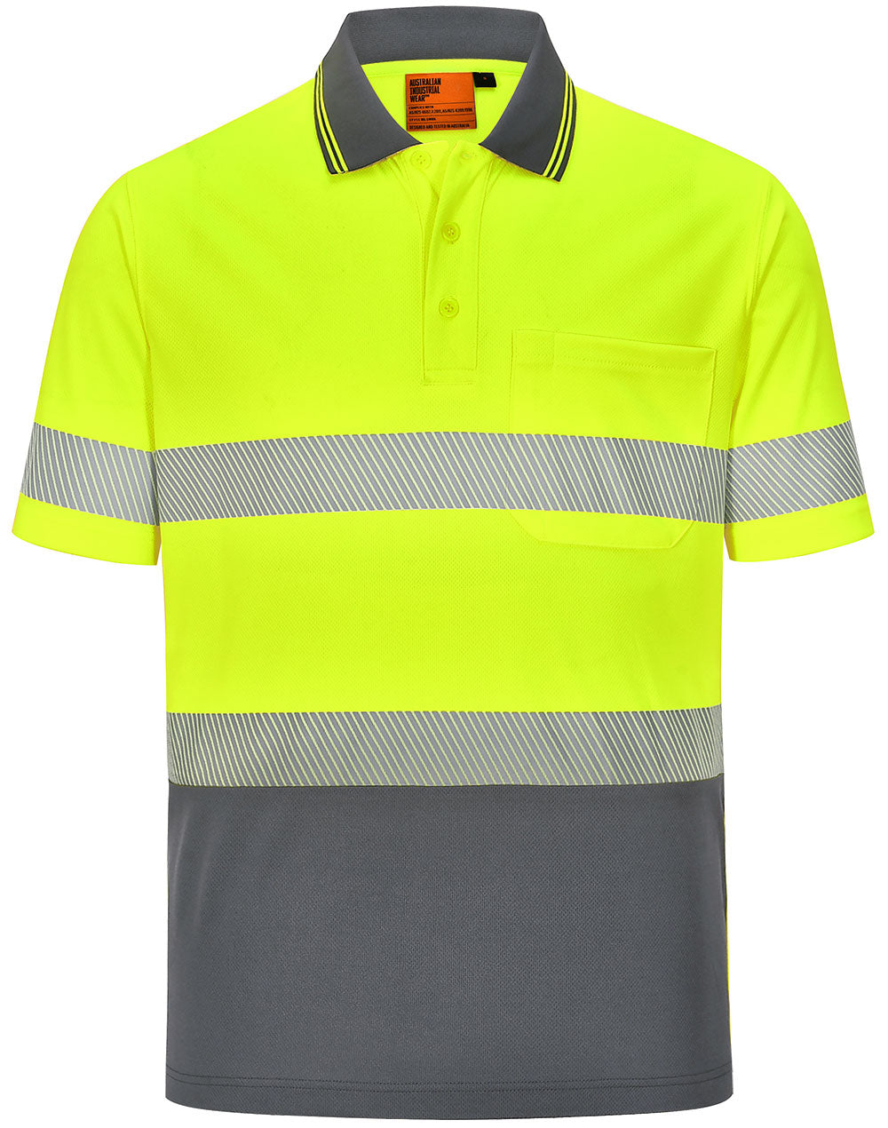 SW85 UNISEX COOLDRY SEGMENTED SS POLO