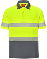 SW85 UNISEX COOLDRY SEGMENTED SS POLO