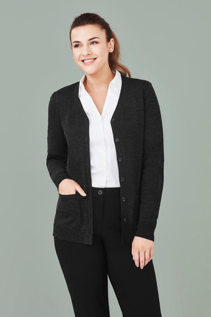 CK045LC-Womens Button Front Cardigan