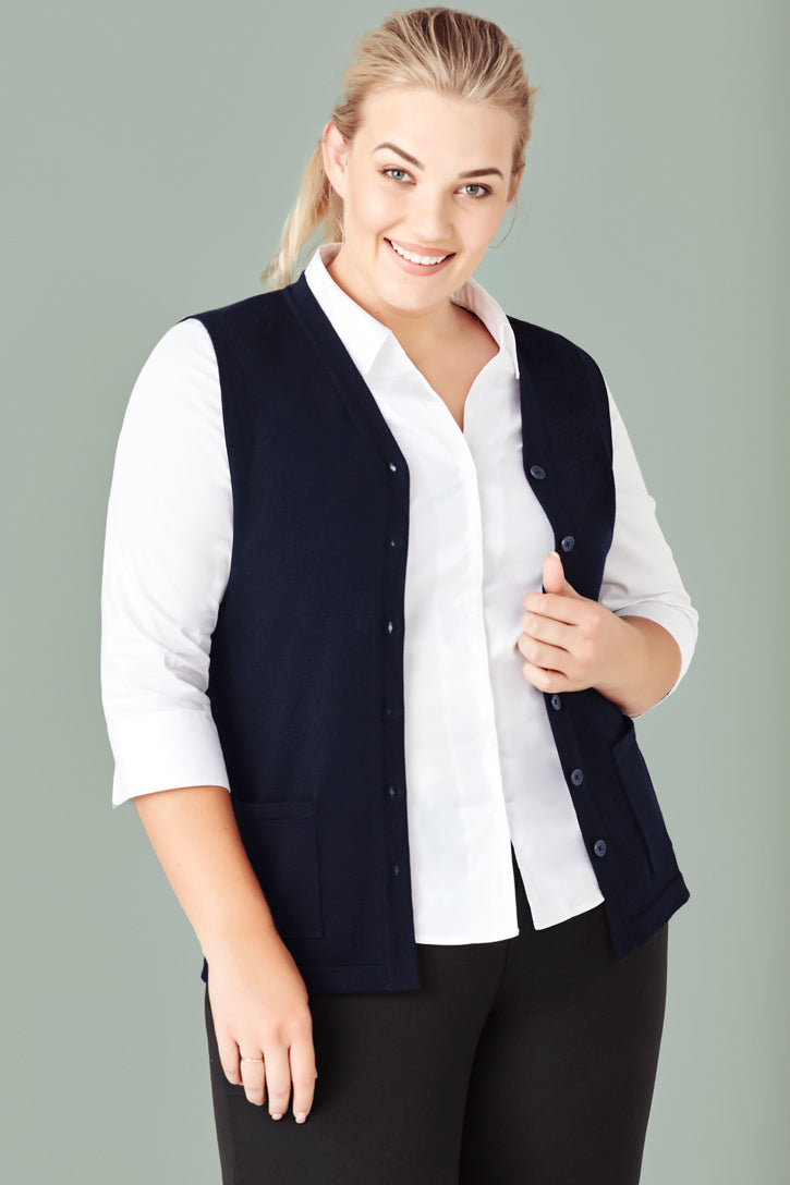 Women's Button Front Vest 