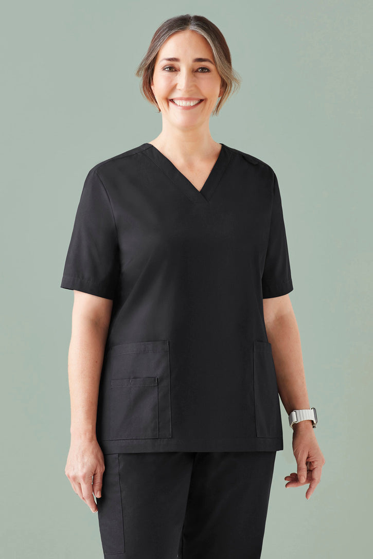 CST141LS-Tokyo Womens V-Neck Scrub Top