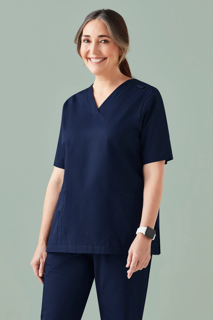 CST141LS-Tokyo Womens V-Neck Scrub Top