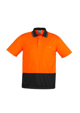 ZH231-Unisex Hi Vis Basic Spliced Polo - Short Sleeve