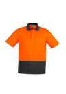 ZH231-Unisex Hi Vis Basic Spliced Polo - Short Sleeve