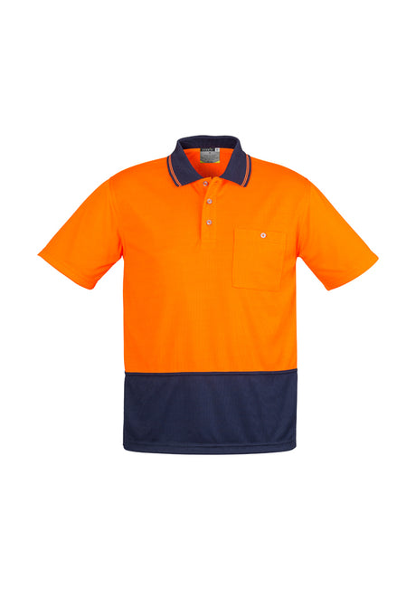 ZH231-Unisex Hi Vis Basic Spliced Polo - Short Sleeve