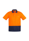 ZH231-Unisex Hi Vis Basic Spliced Polo - Short Sleeve