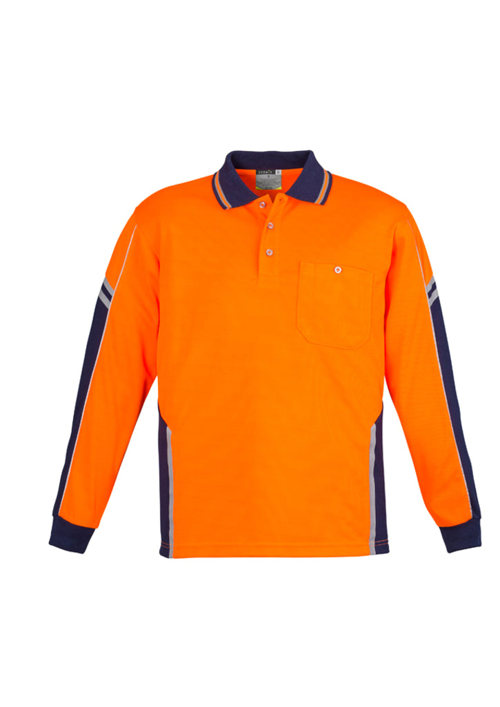 ZH238-Mens Hi Vis Squad L/S Polo