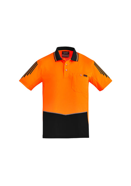 ZH315-Mens Hi Vis Flux S/S Polo