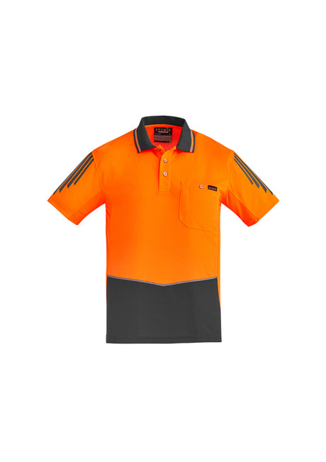 ZH315-Mens Hi Vis Flux S/S Polo