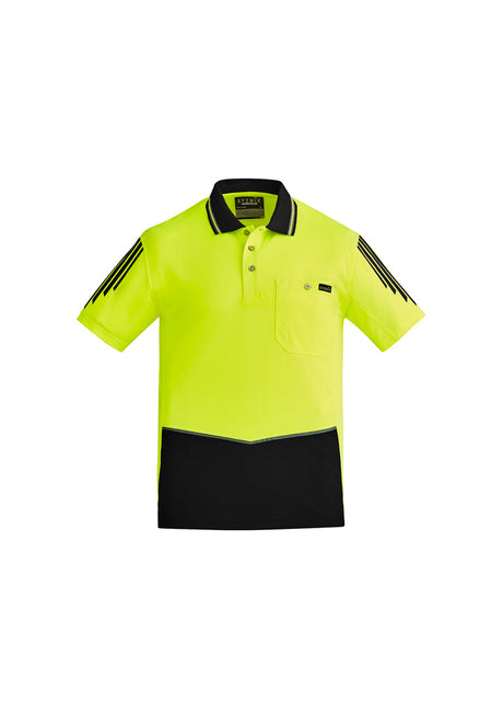 ZH315-Mens Hi Vis Flux S/S Polo