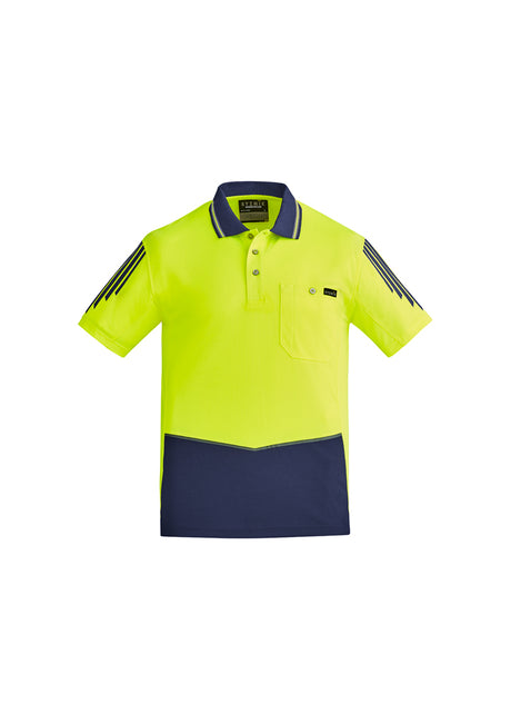 ZH315-Mens Hi Vis Flux S/S Polo