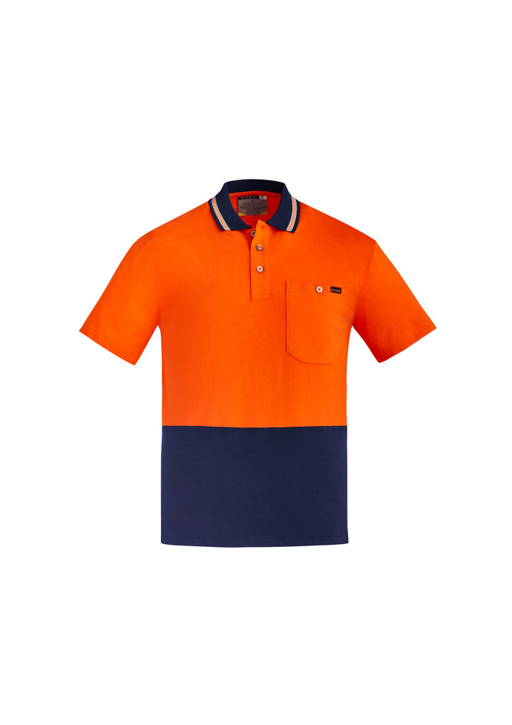 ZH435-Mens Hi Vis Cotton S/S Polo