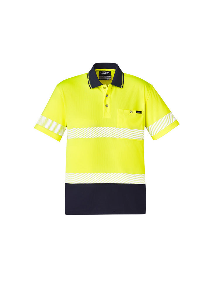 ZH535-Unisex Hi Vis Segmented S/S Polo - Hoop Taped