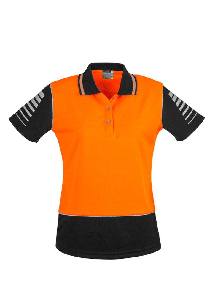 ZHL236-Womens Hi Vis Zone Polo