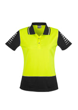 ZHL236-Womens Hi Vis Zone Polo