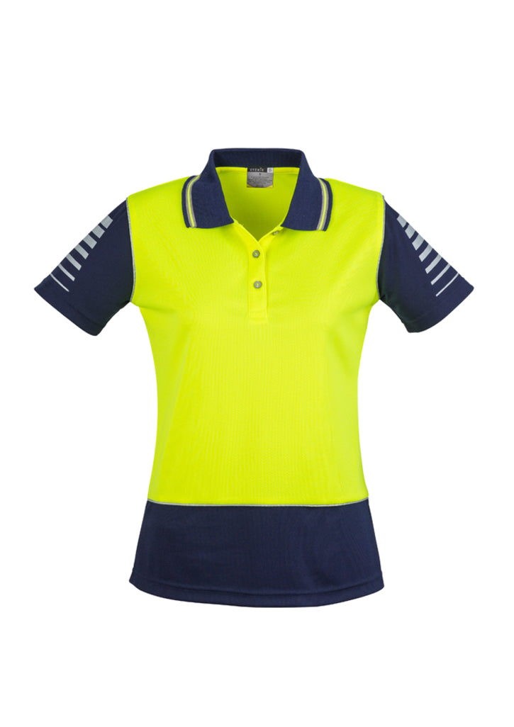 ZHL236-Womens Hi Vis Zone Polo