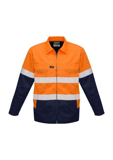 ZJ590-Mens Hi Vis Cotton Drill Jacket