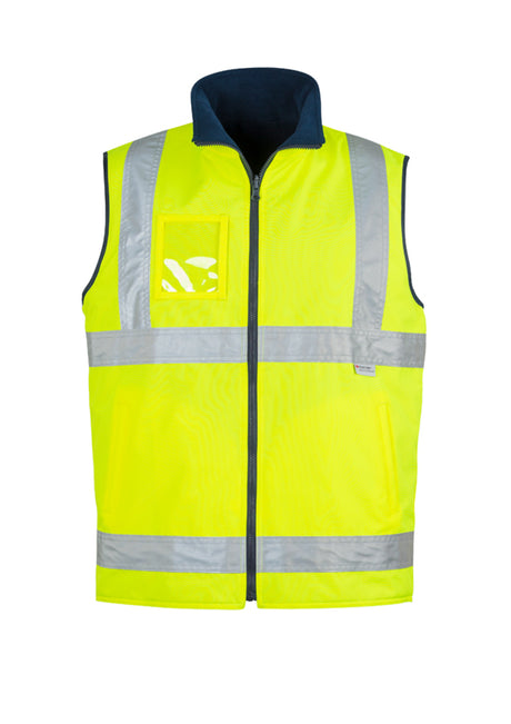 ZV358-Mens Hi Vis Lightweight Fleece Lined Vest