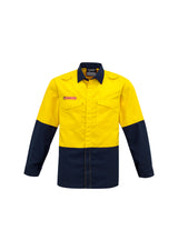 ZW138-Mens Hi Vis Spliced Shirt